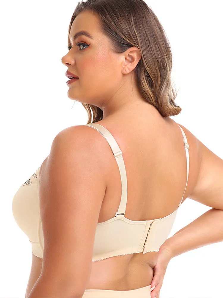 Lace Lift-Up Sports Bra & High-Waisted Thong Set for Women