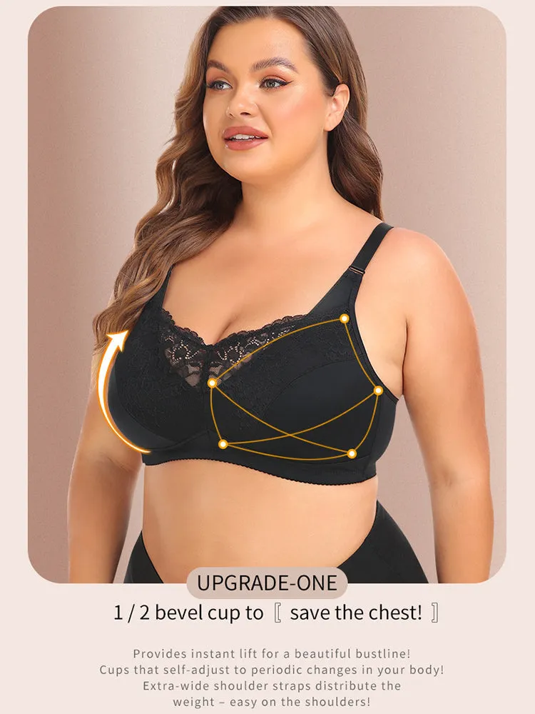 Lace Lift-Up Sports Bra & High-Waisted Thong Set for Women