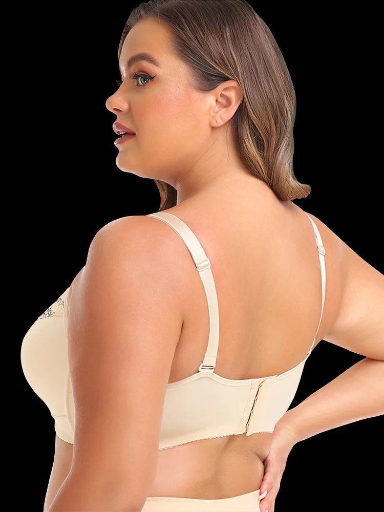 Lace Lift-Up Sports Bra & High-Waisted Thong Set for Women
