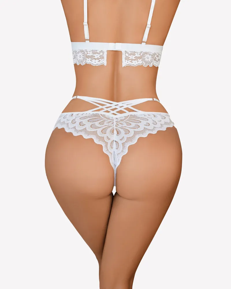 Lace Panties Criss Cross Back Underpants