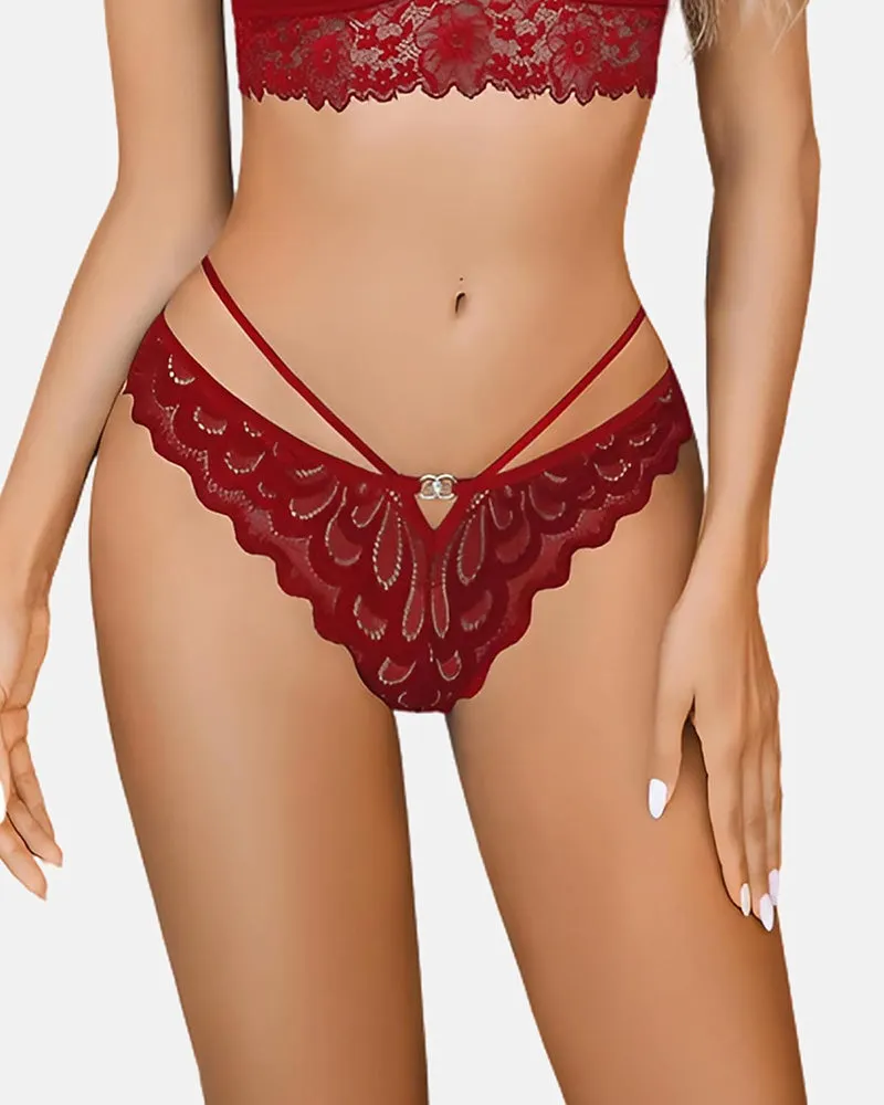 Lace Panties Criss Cross Back Underpants