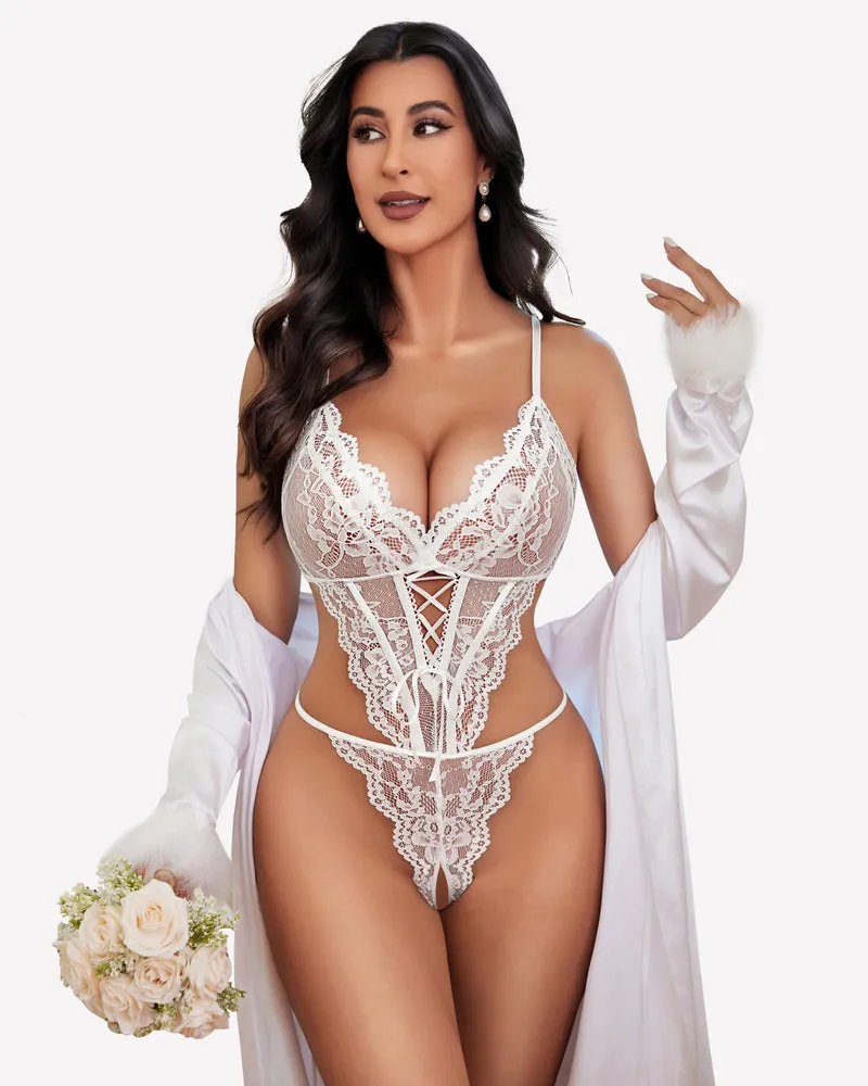 Lace Teddy One Piece Lingerie