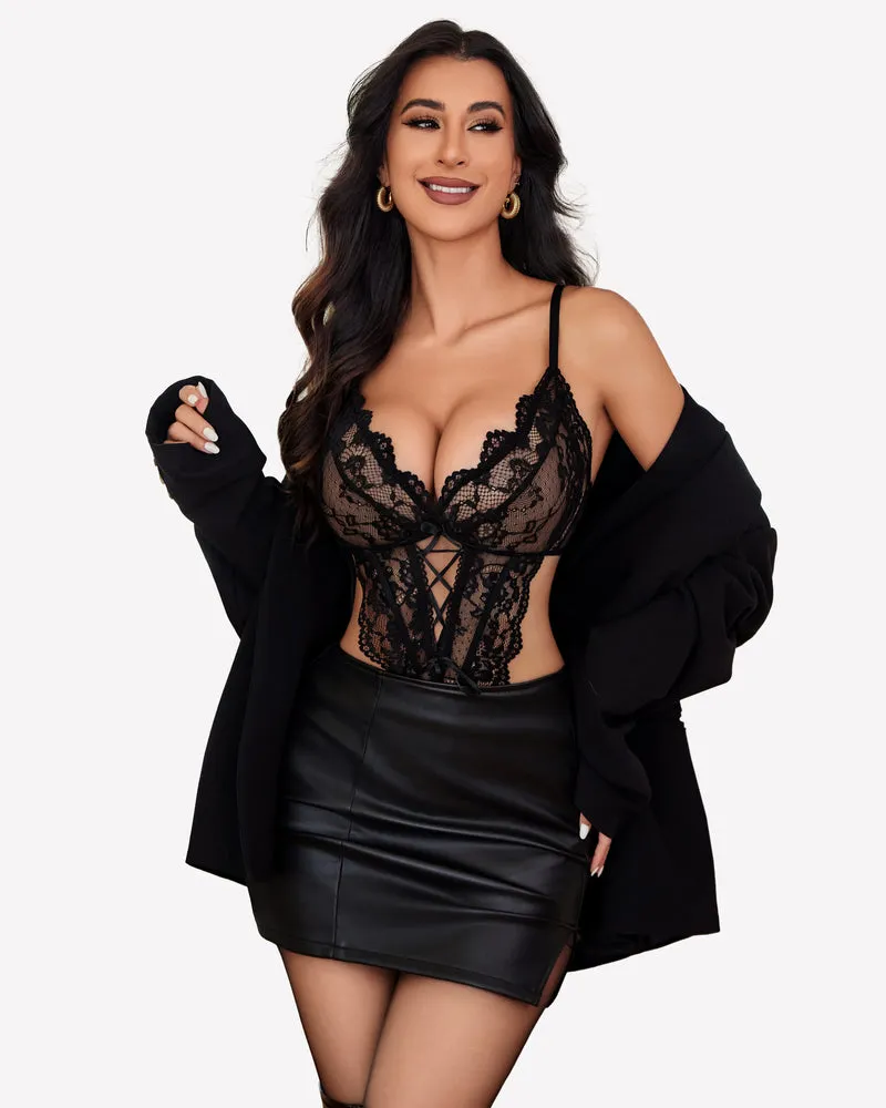 Lace Teddy One Piece Lingerie