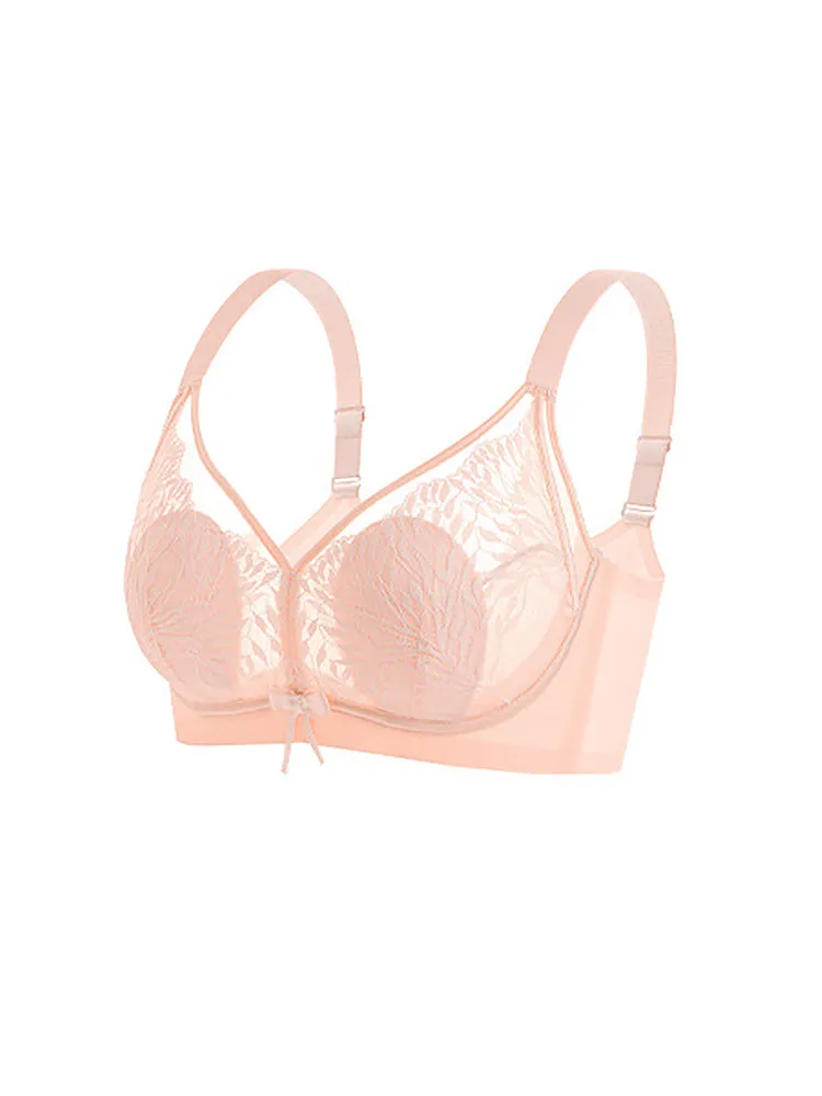 Lace Thin Rabbit Ear Padded Wireless Bra