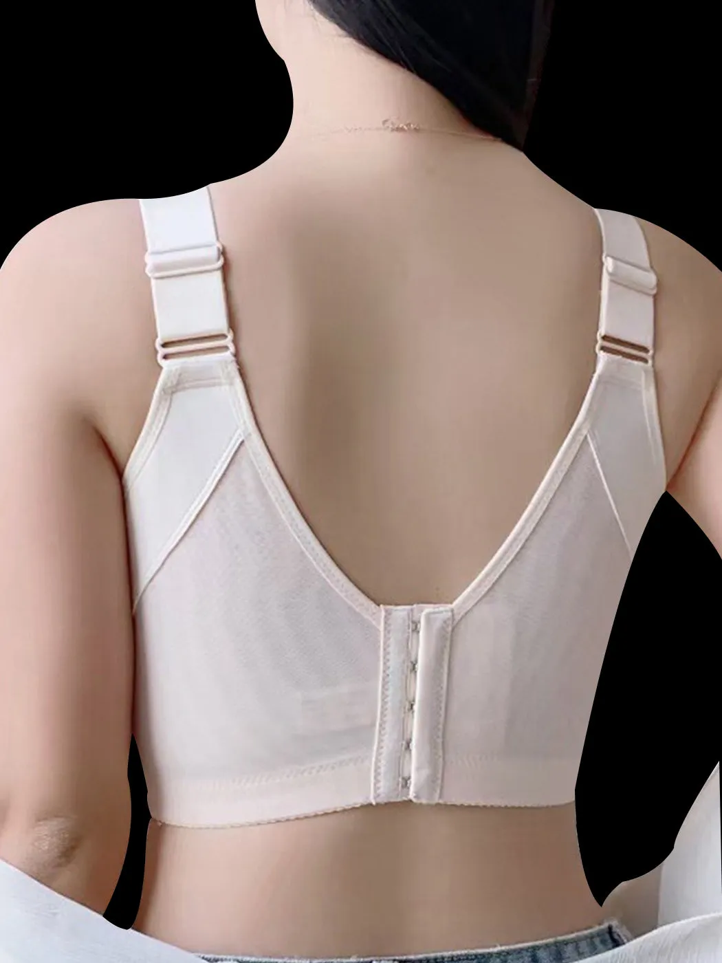 Lace Trim Side Support Push Up Bra