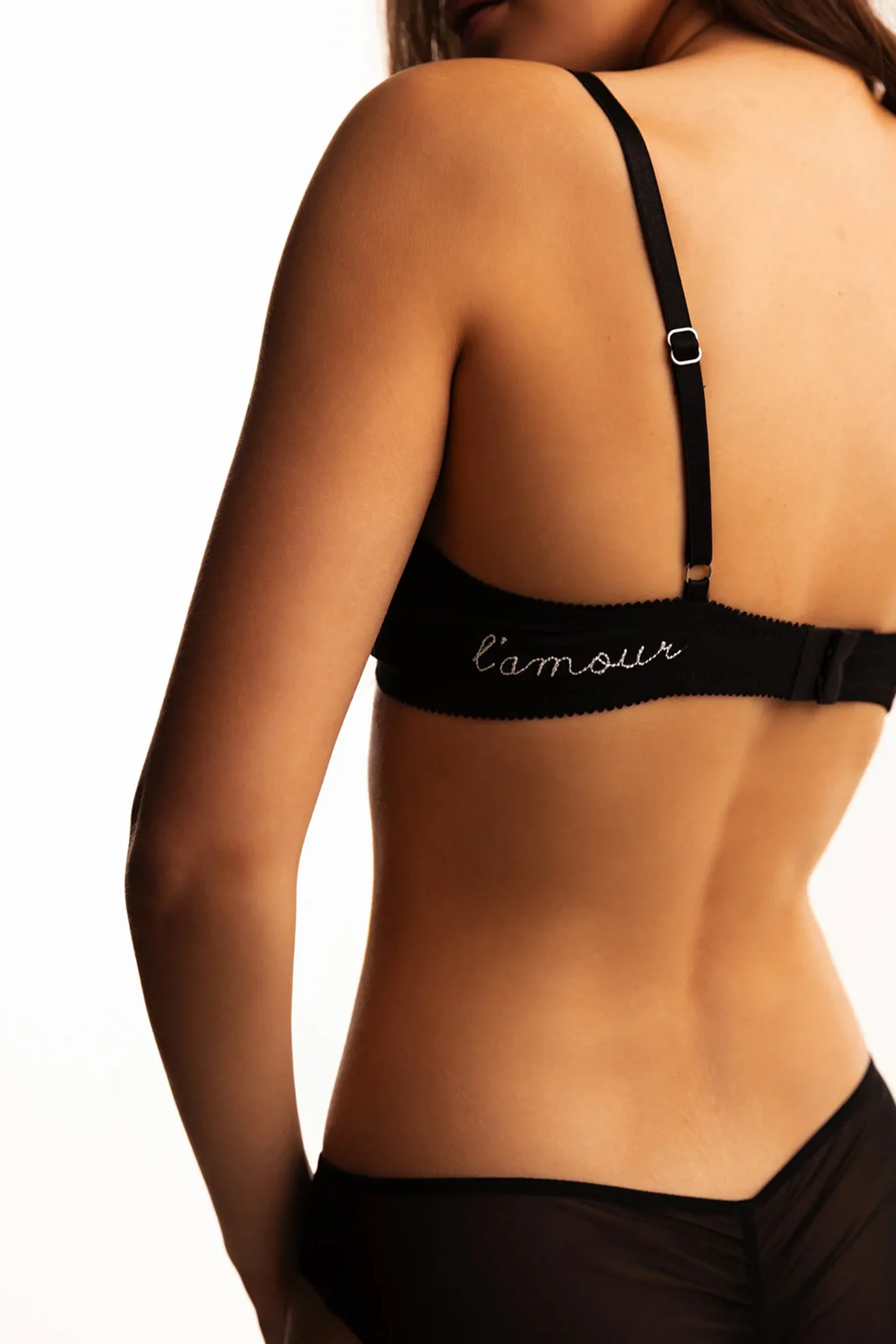 L'amour Bralette in Black