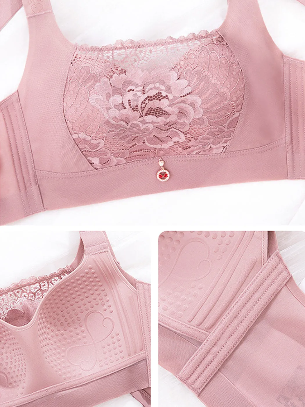 Lift-Up Anti-Sagging Thin Wire-Free Minimizer Bra