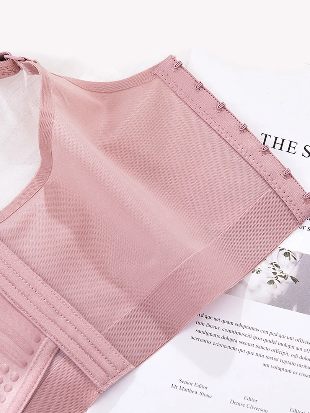 Lift-Up Anti-Sagging Thin Wire-Free Minimizer Bra