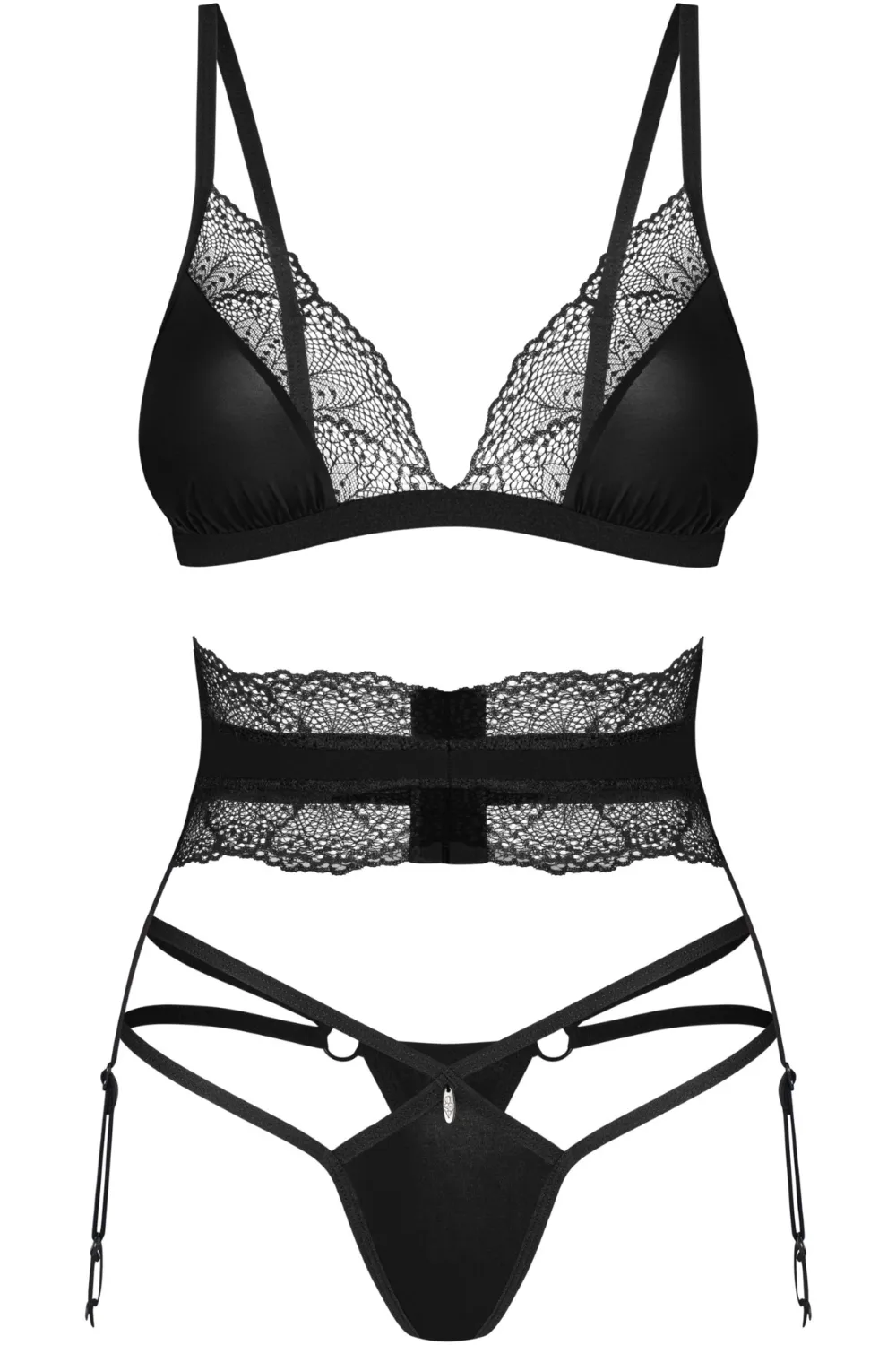 Lobellis Bra, Thong & Suspender