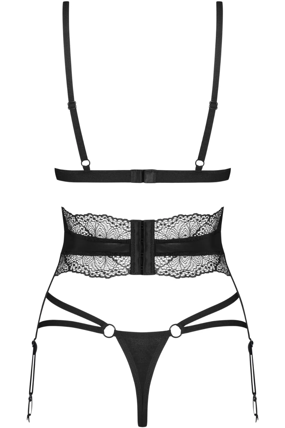 Lobellis Bra, Thong & Suspender