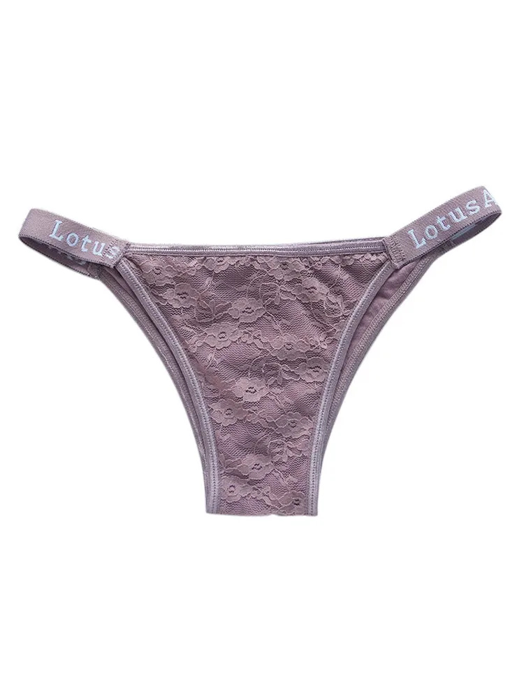 Low Waist Sexy Lace Thong Panties