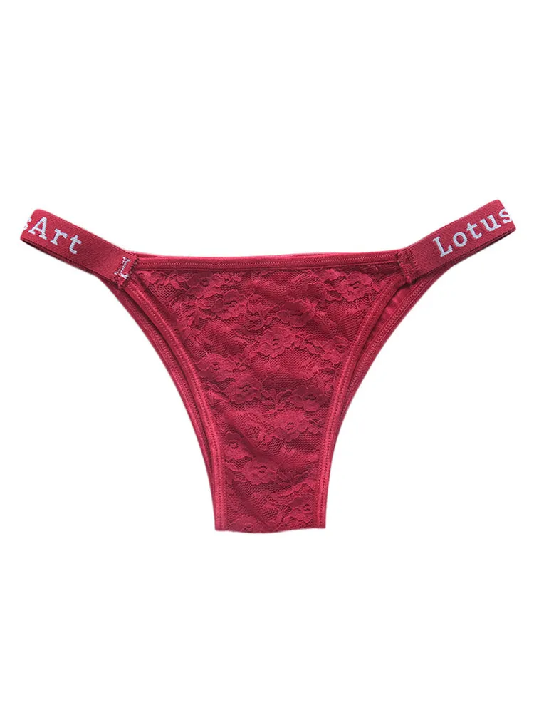 Low Waist Sexy Lace Thong Panties