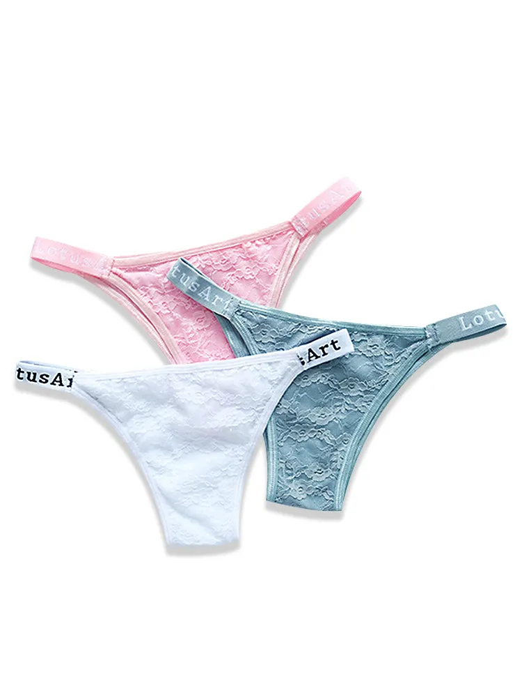 Low Waist Sexy Lace Thong Panties