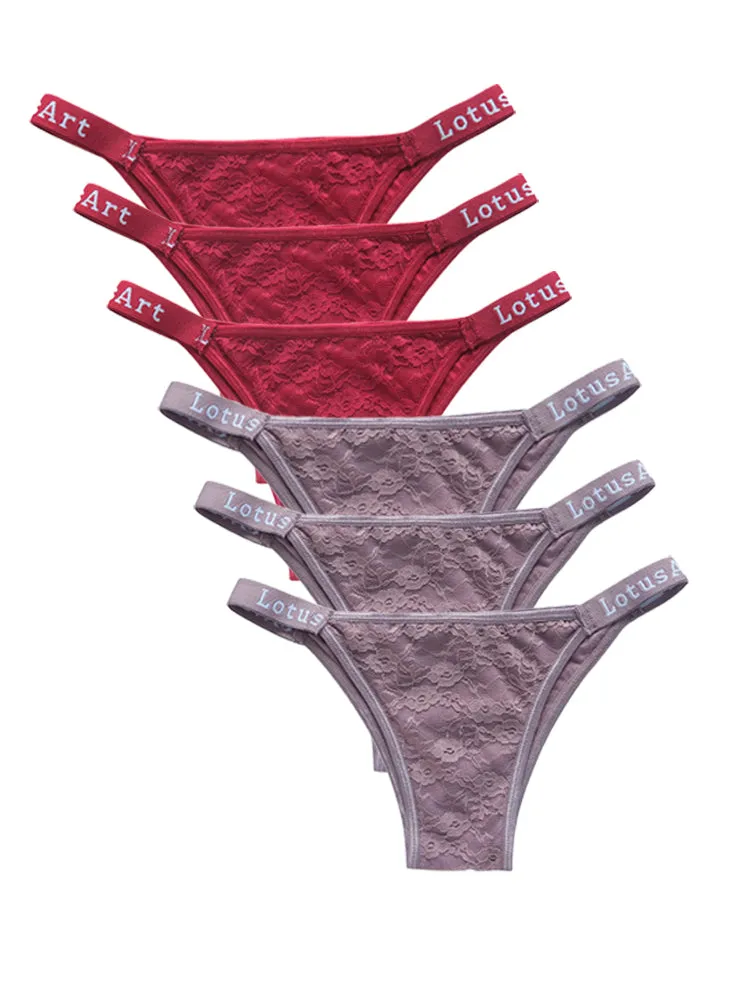 Low Waist Sexy Lace Thong Panties