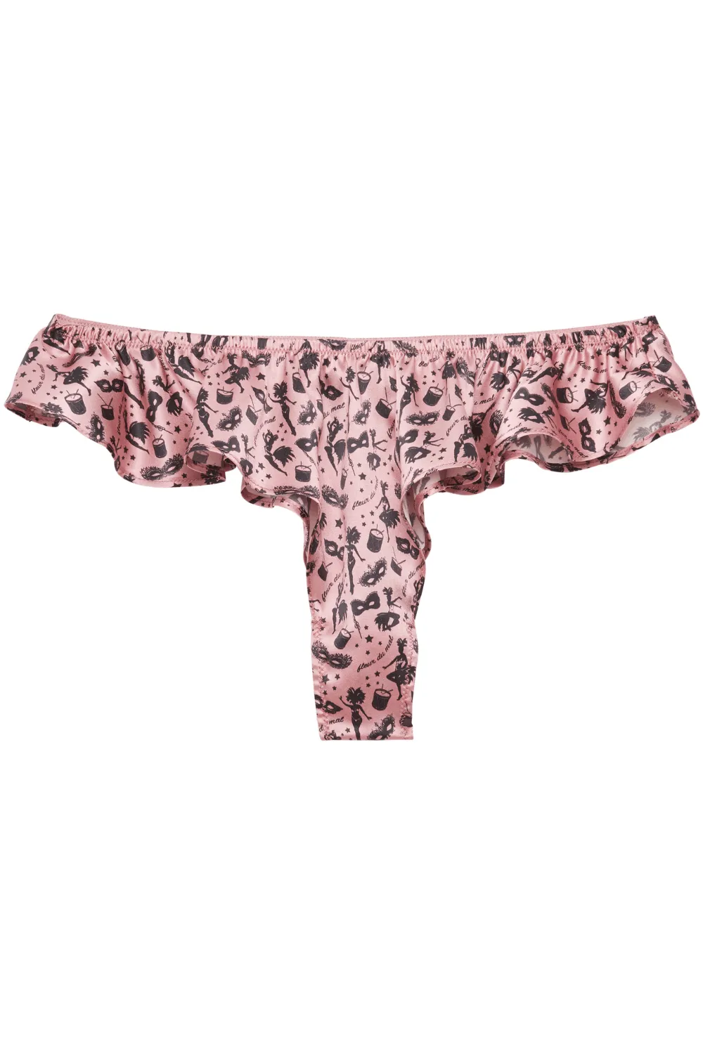 Luxe Flutter Panty in Carnival Print