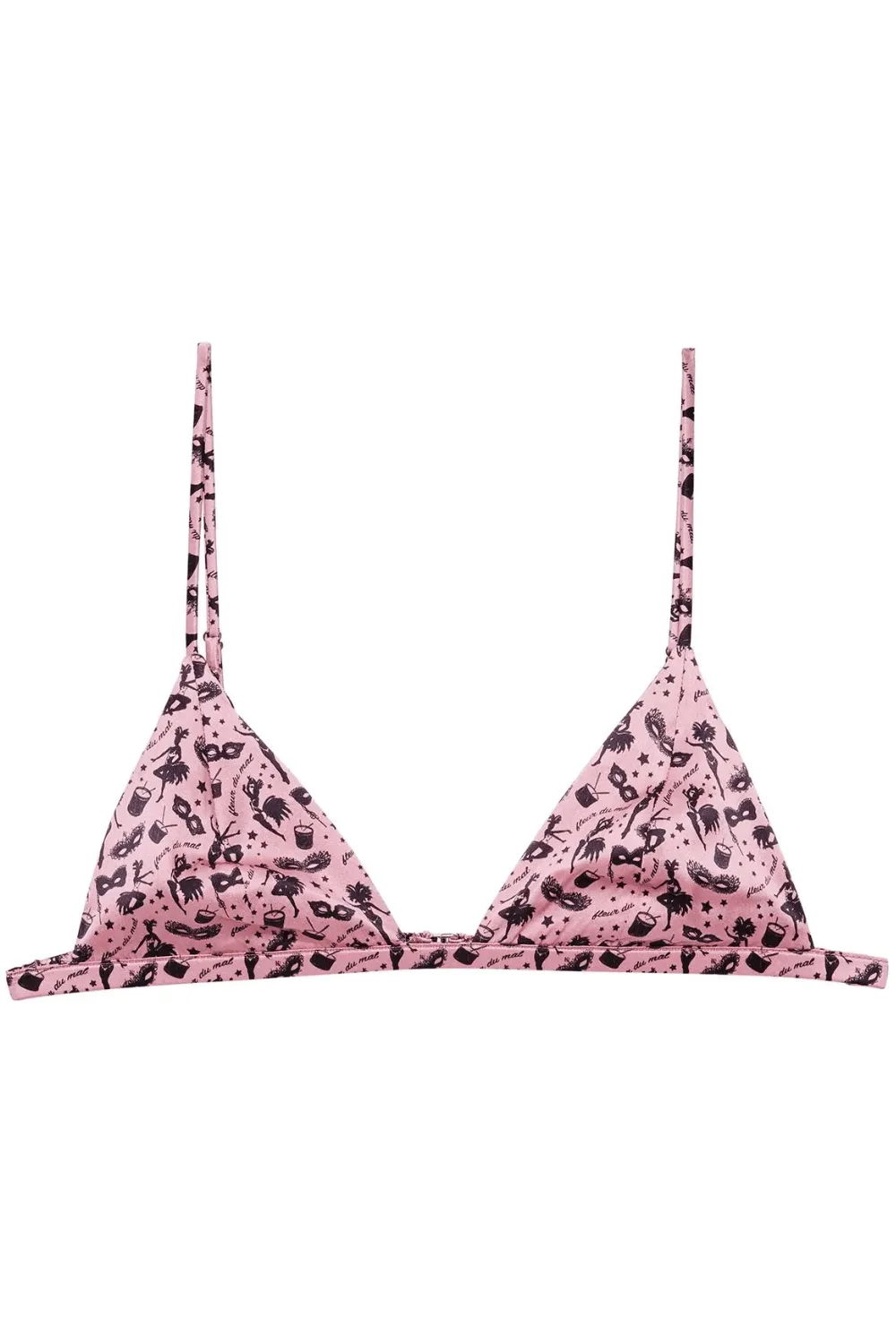 Luxe Triangle Bra Carnival Print