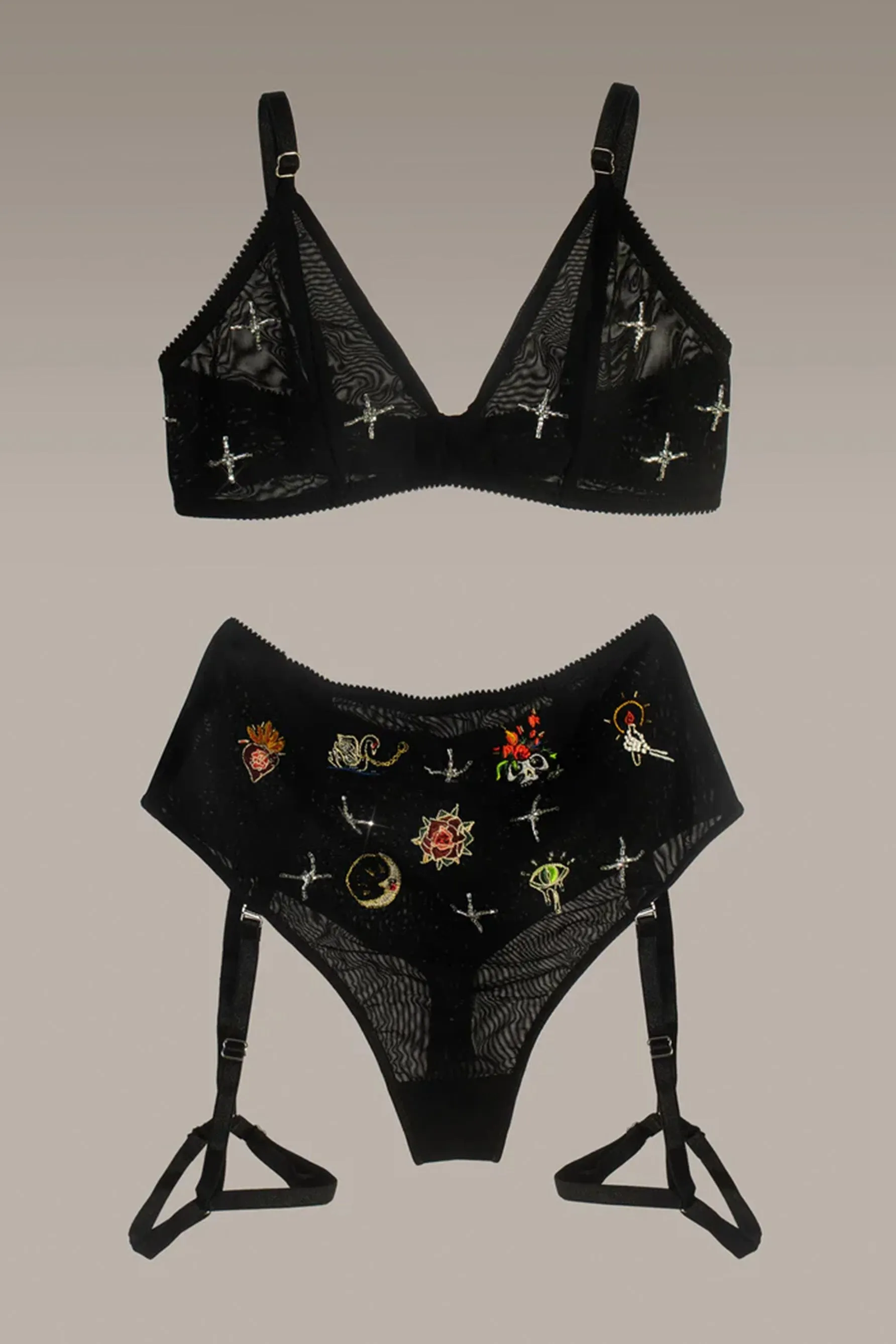 Midnight Muerte Bralette