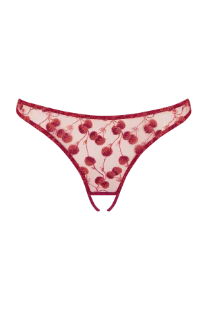 Naomi Cherry Open Back Brief