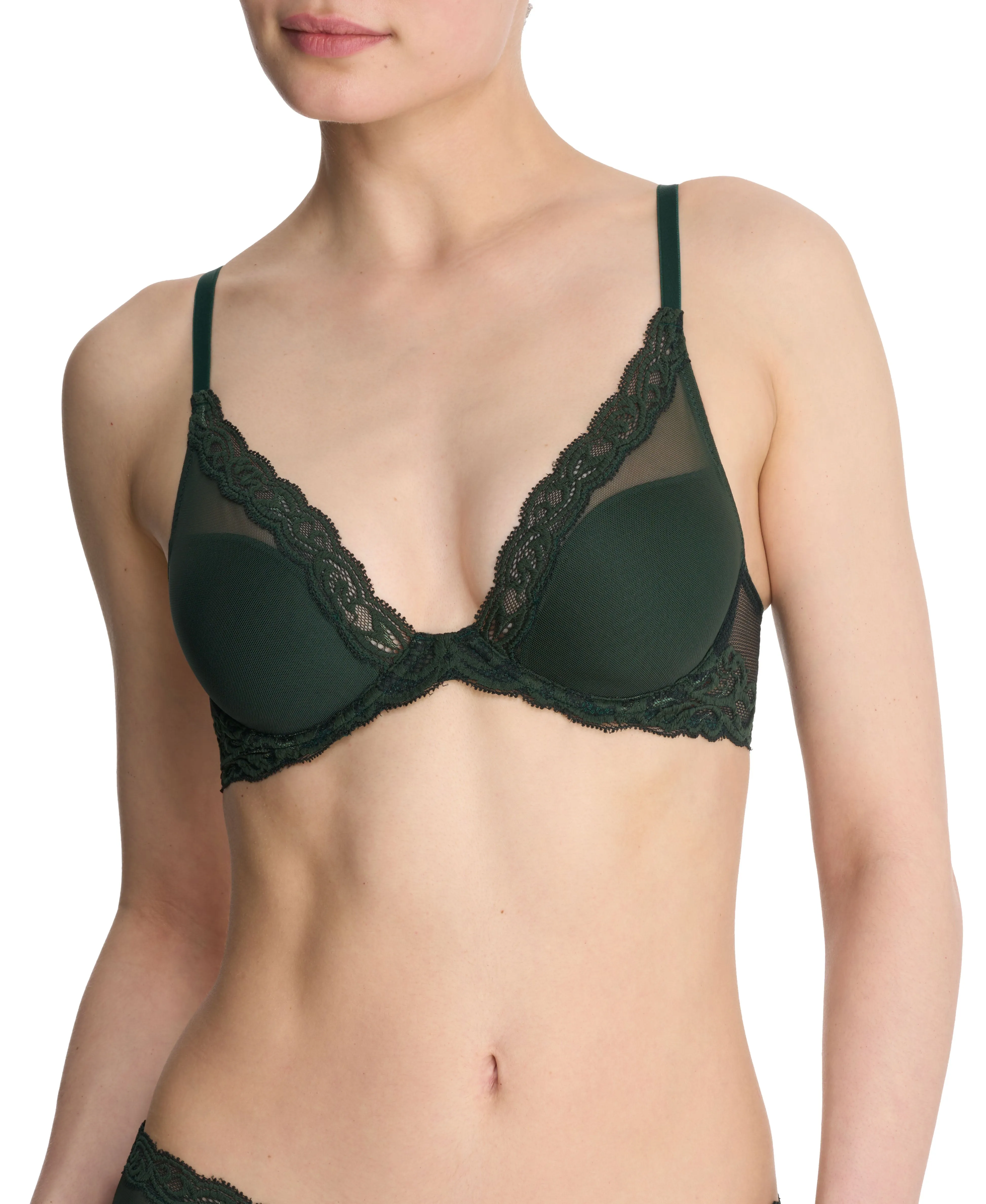Natori Feathers Contour Plunge Bra
