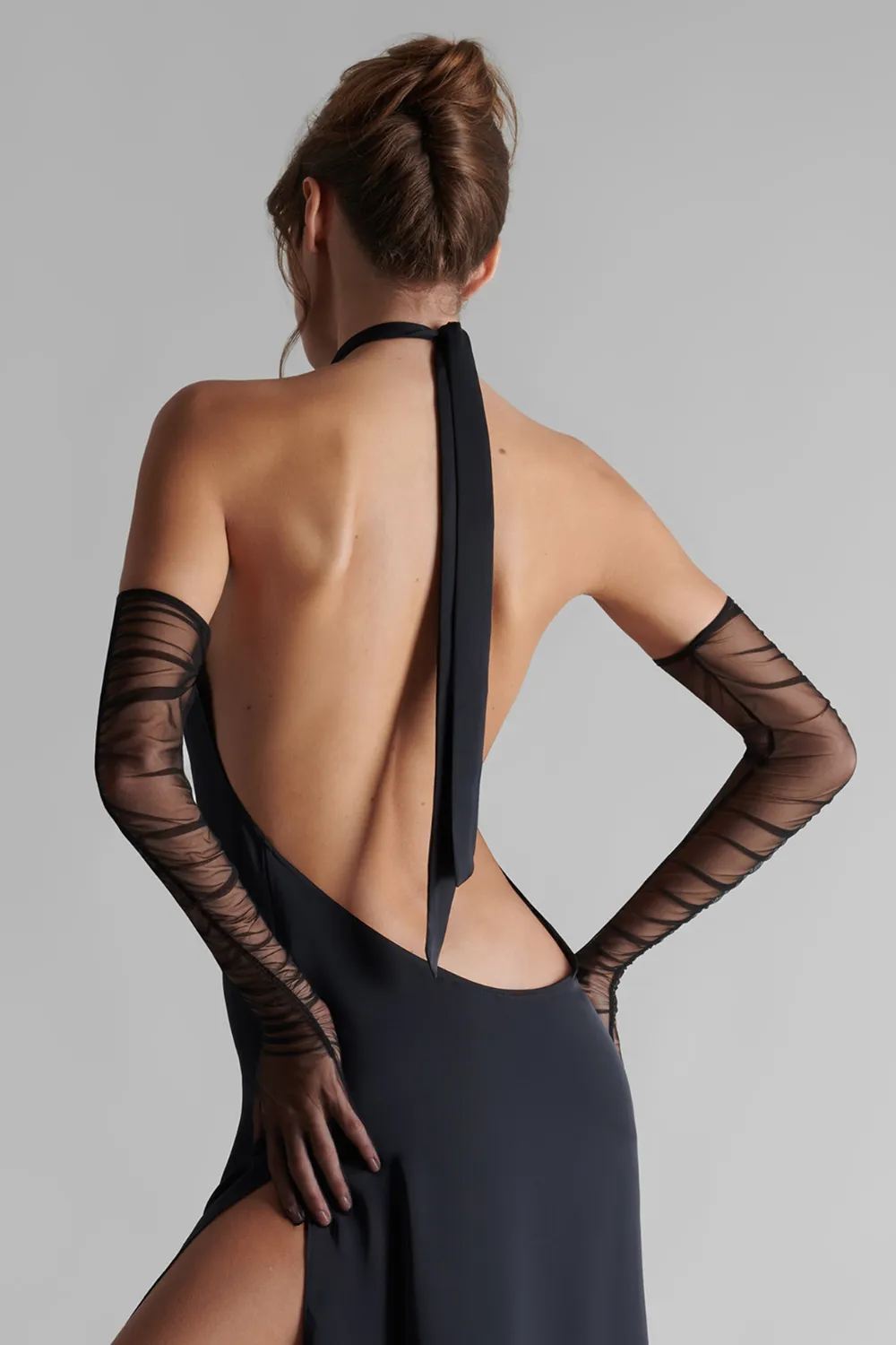 Nuit Fauve Sheer Opera Gloves
