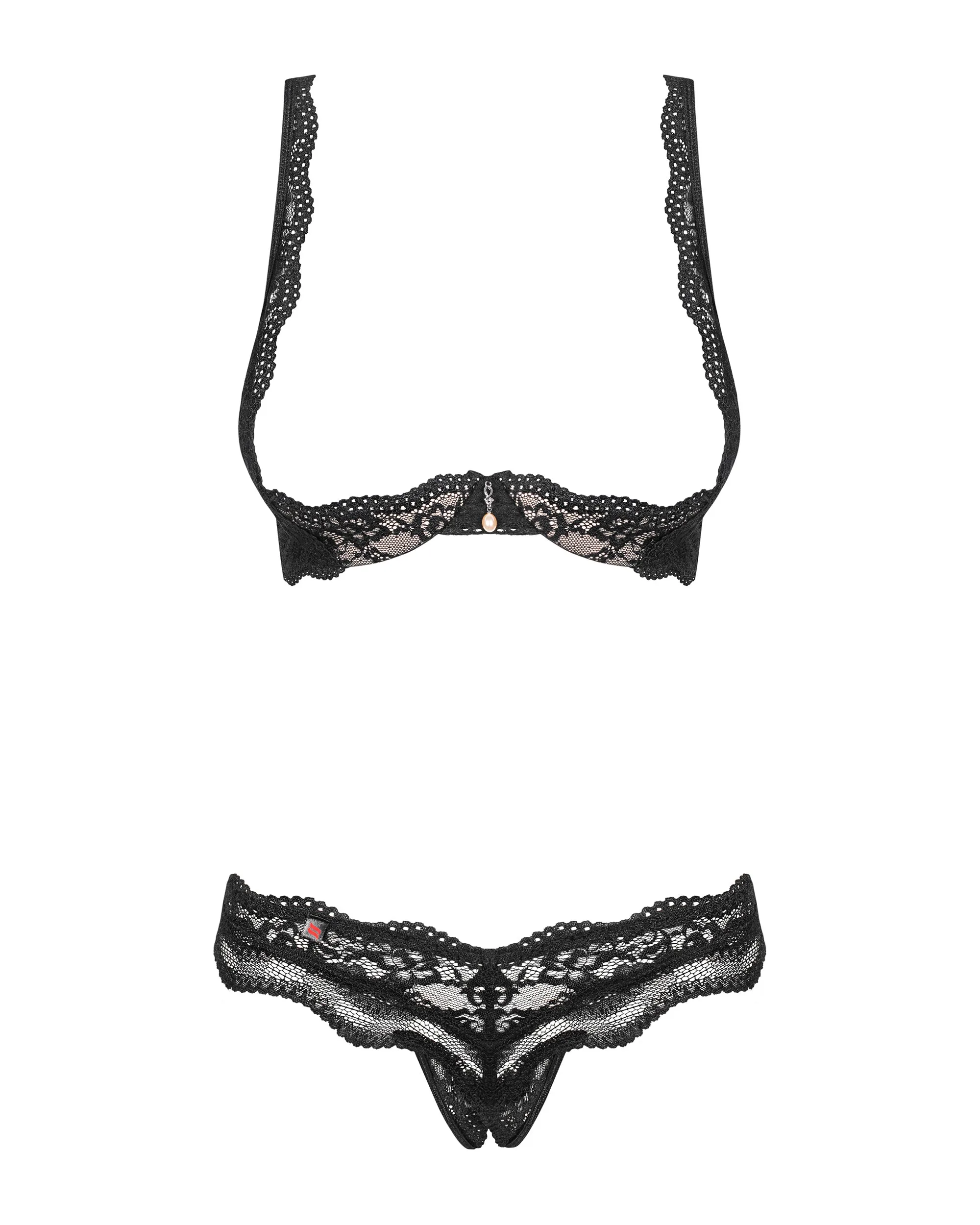 Obsessive Luvae Open Cups Shelf Bra Set
