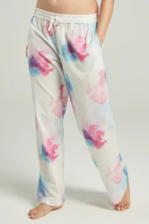 Organic Cotton PJ Trousers in Watercolour