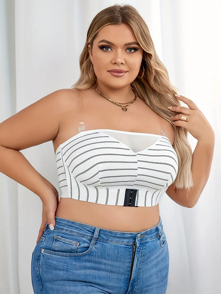 Plus-Size Front Closure Bras Seamless Convertible Bra