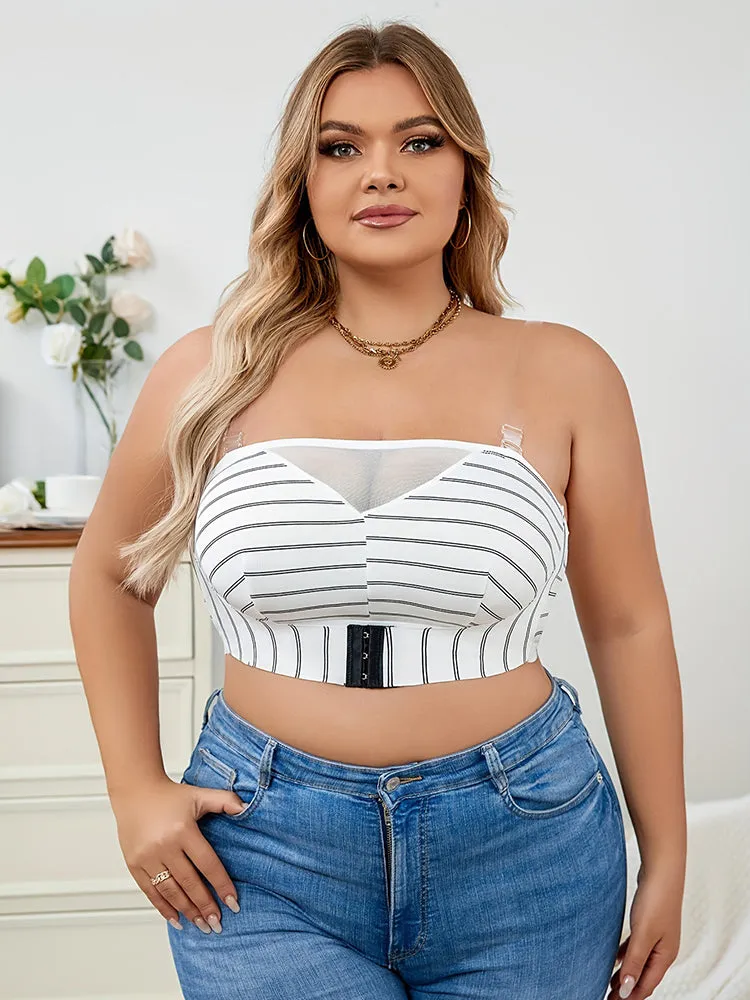 Plus-Size Front Closure Bras Seamless Convertible Bra
