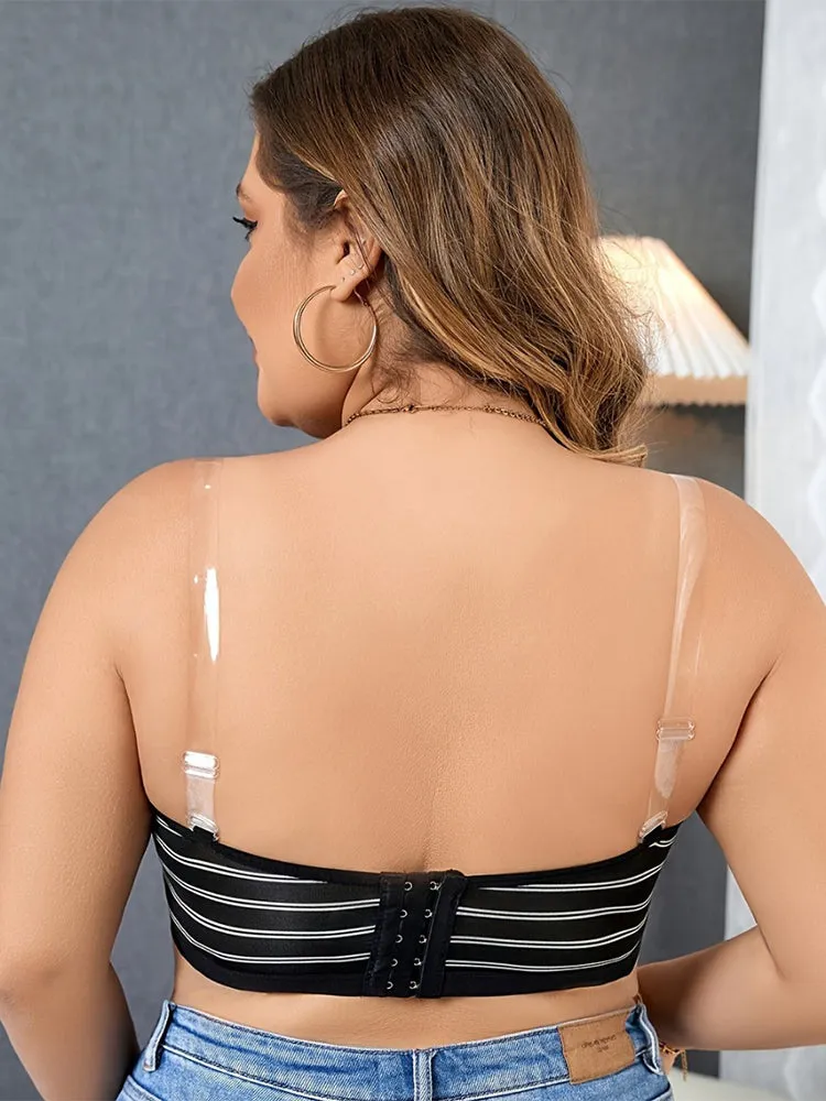 Plus-Size Front Closure Bras Seamless Convertible Bra