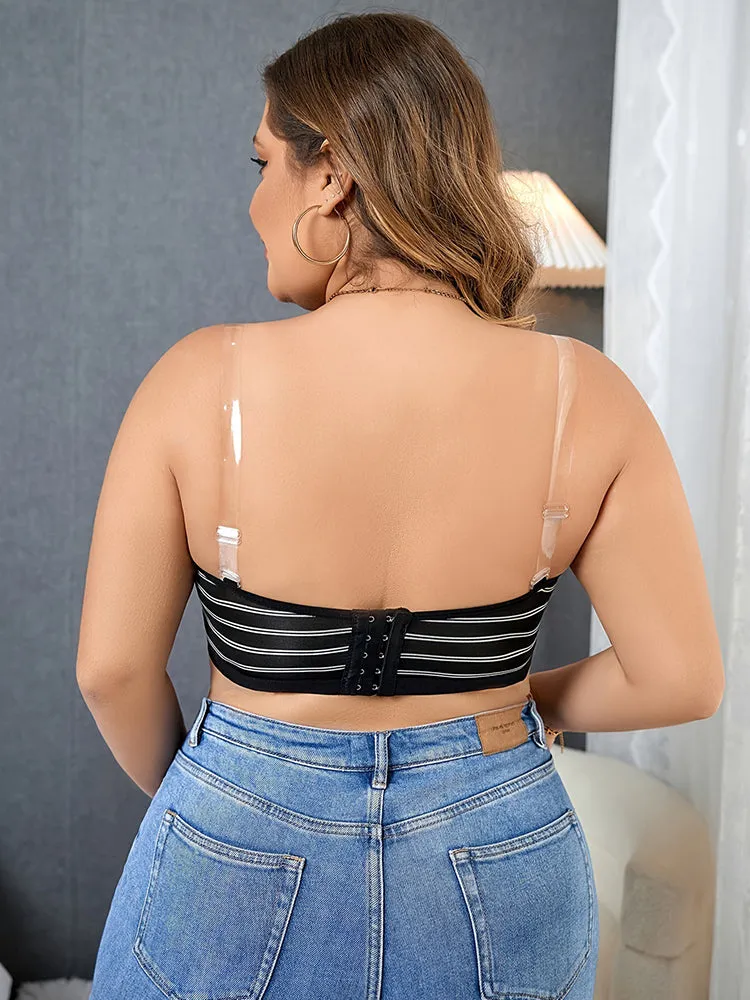 Plus-Size Front Closure Bras Seamless Convertible Bra