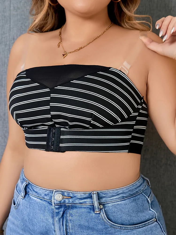 Plus-Size Front Closure Bras Seamless Convertible Bra