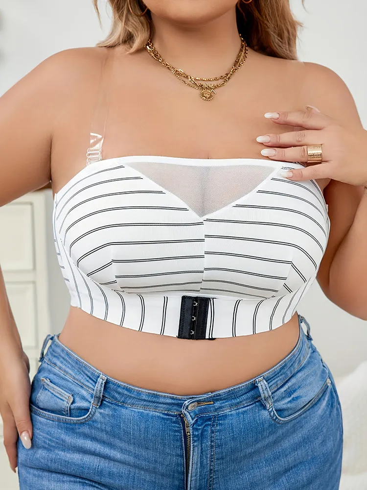 Plus-Size Front Closure Bras Seamless Convertible Bra