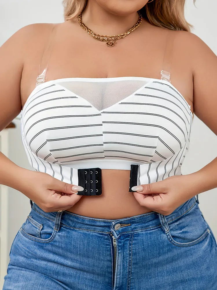 Plus-Size Front Closure Bras Seamless Convertible Bra