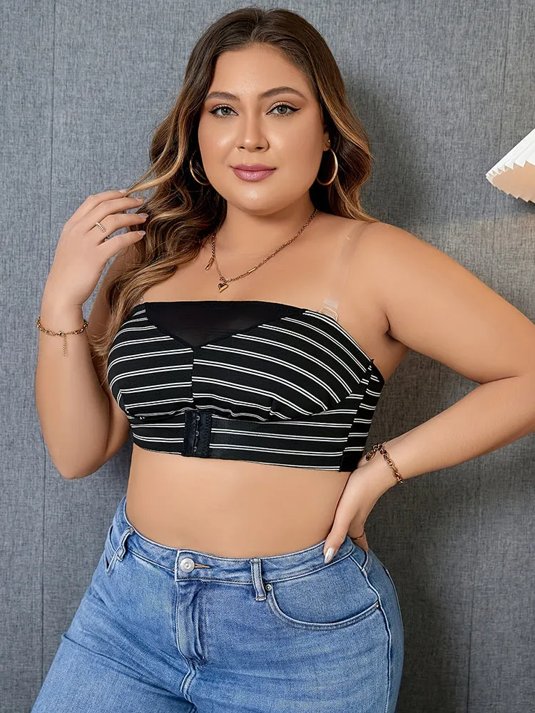 Plus-Size Front Closure Bras Seamless Convertible Bra