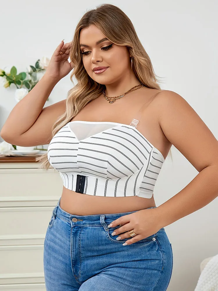 Plus-Size Front Closure Bras Seamless Convertible Bra