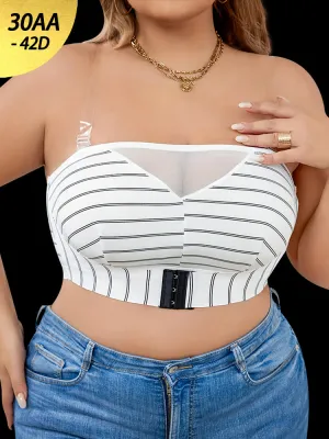 Plus-Size Front Closure Bras Seamless Convertible Bra
