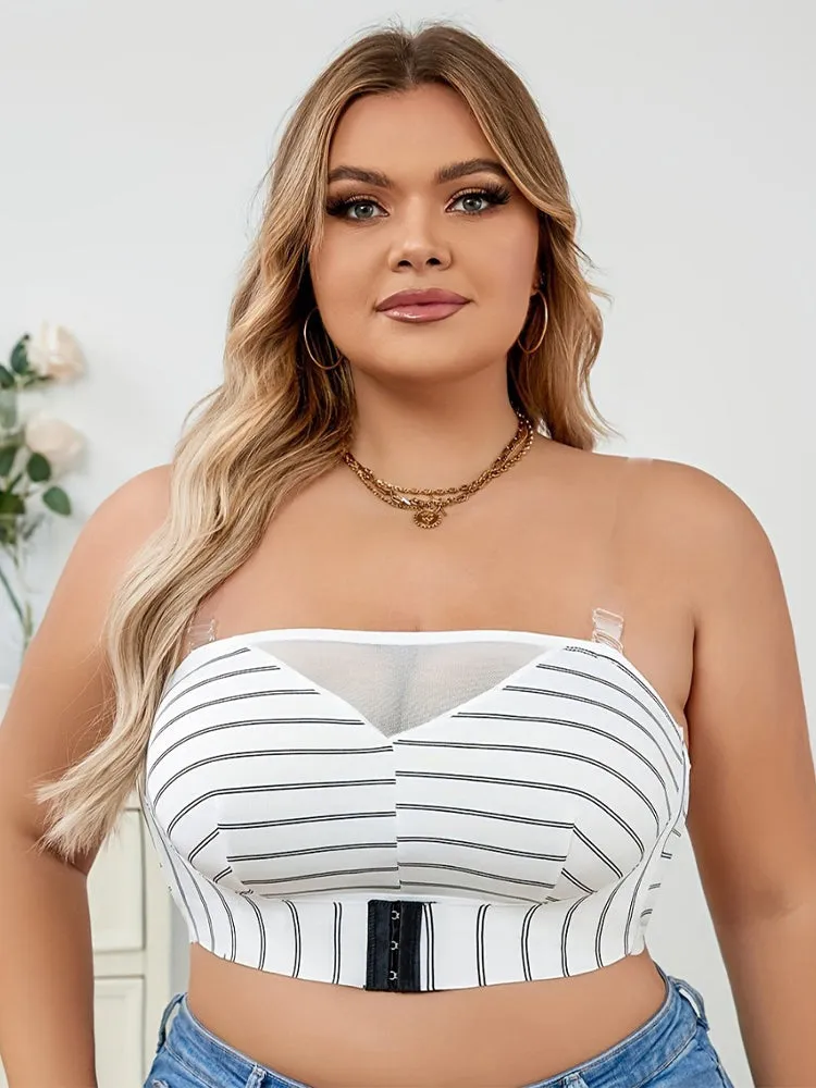 Plus-Size Front Closure Bras Seamless Convertible Bra
