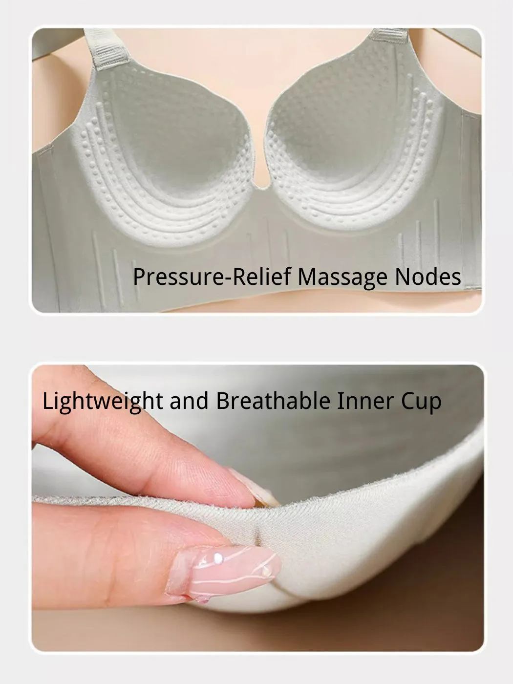 Plus Size Seamless Minimizer Bra - Push-Up Lift & Anti-Sagging Support