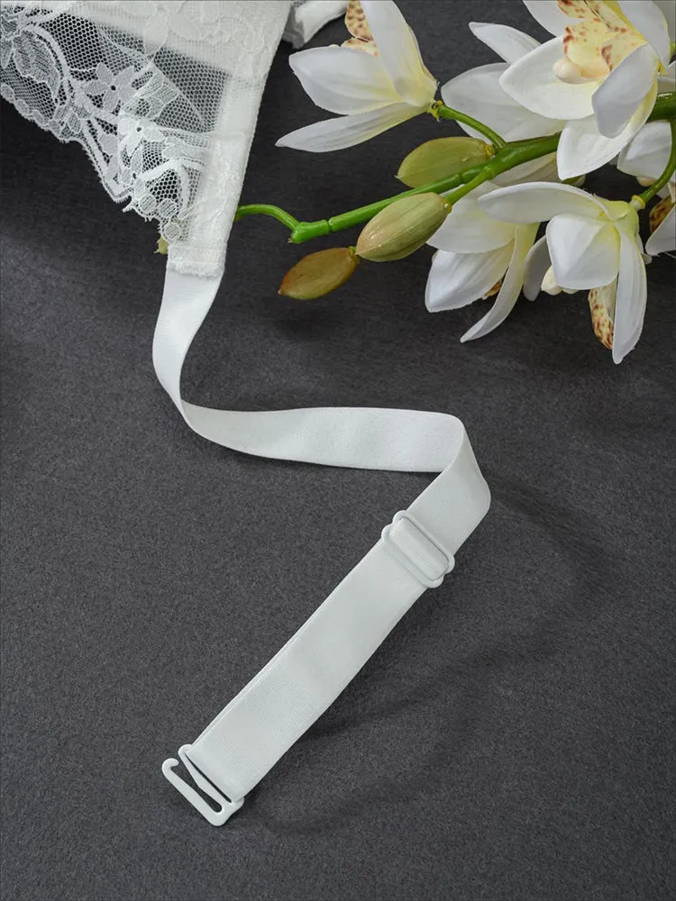 Plus Size Underwire Bra with Lace & Sheer Mesh