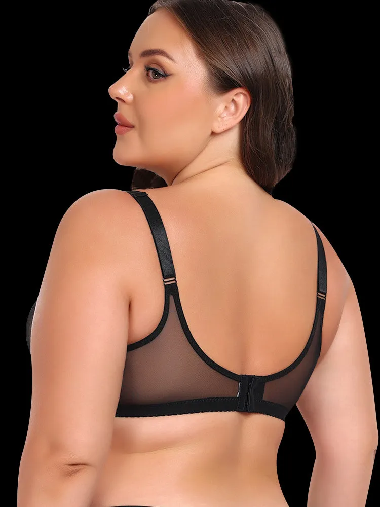 Plus Size Underwire Minimizer - Push-Up Lift & Anti-Sagging Support