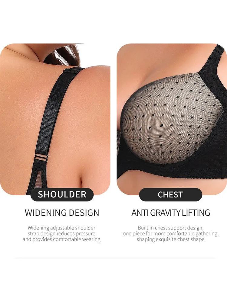 Plus Size Underwire Minimizer - Push-Up Lift & Anti-Sagging Support