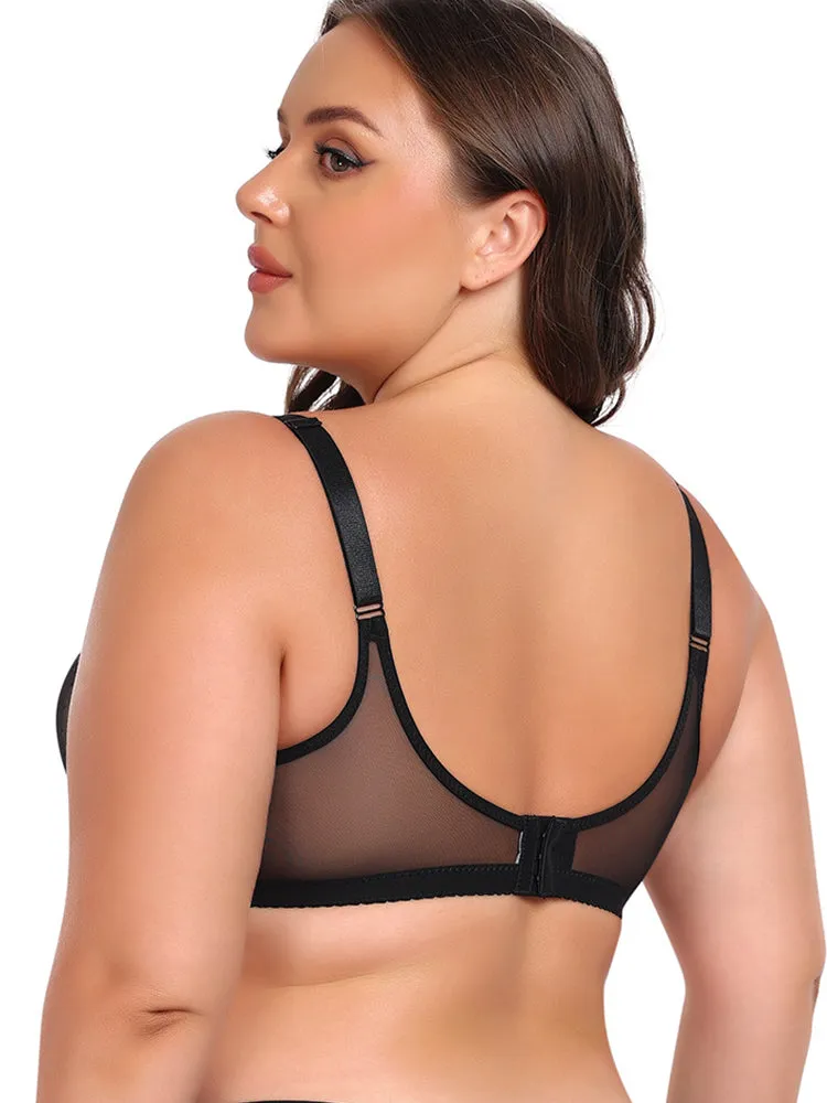 Plus Size Underwire Minimizer - Push-Up Lift & Anti-Sagging Support