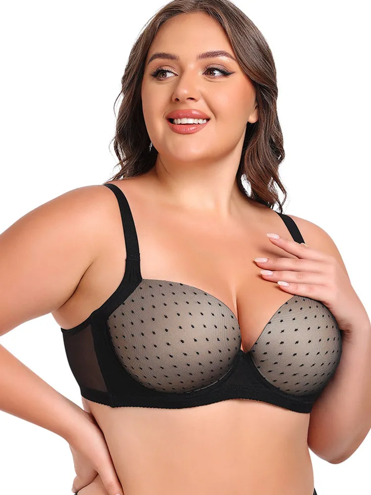 Plus Size Underwire Minimizer - Push-Up Lift & Anti-Sagging Support