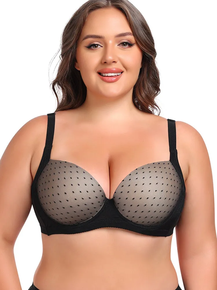 Plus Size Underwire Minimizer - Push-Up Lift & Anti-Sagging Support