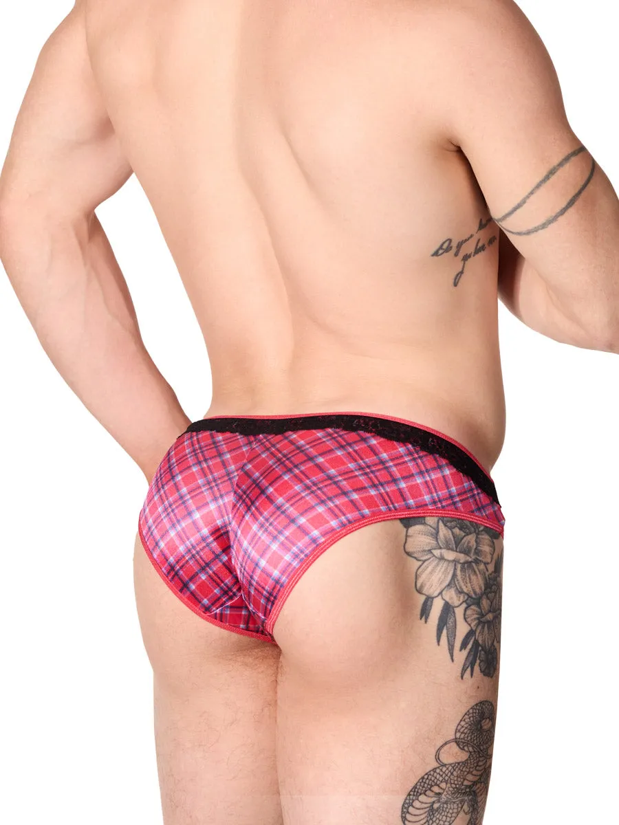 Printed Luxe Satin & Lace Panty