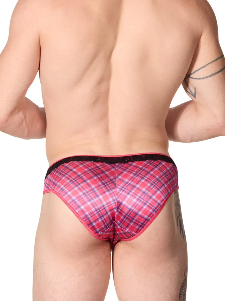 Printed Luxe Satin & Lace Panty