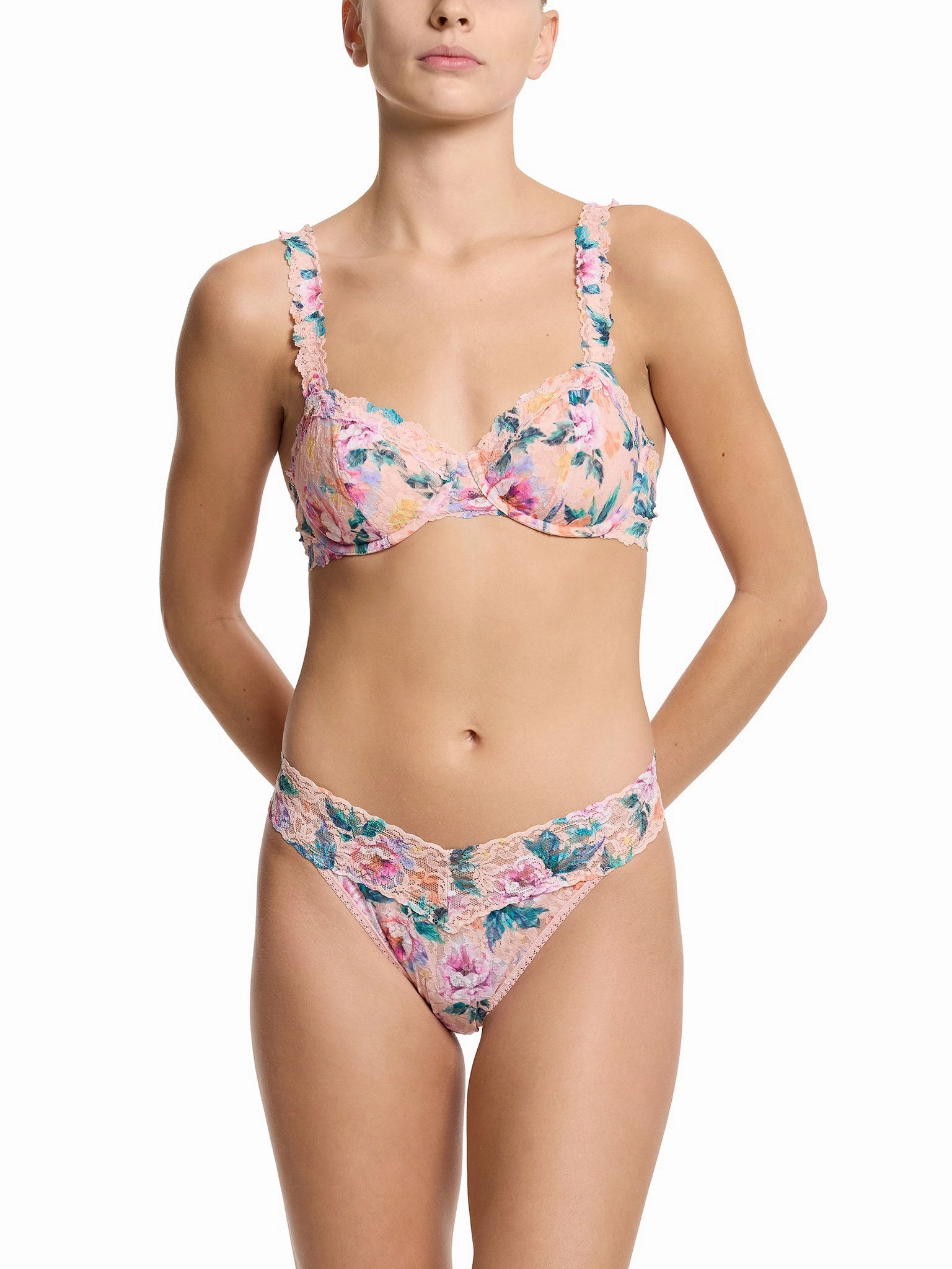 Printed Signature Lace® Balconette Buy Myself Flowers