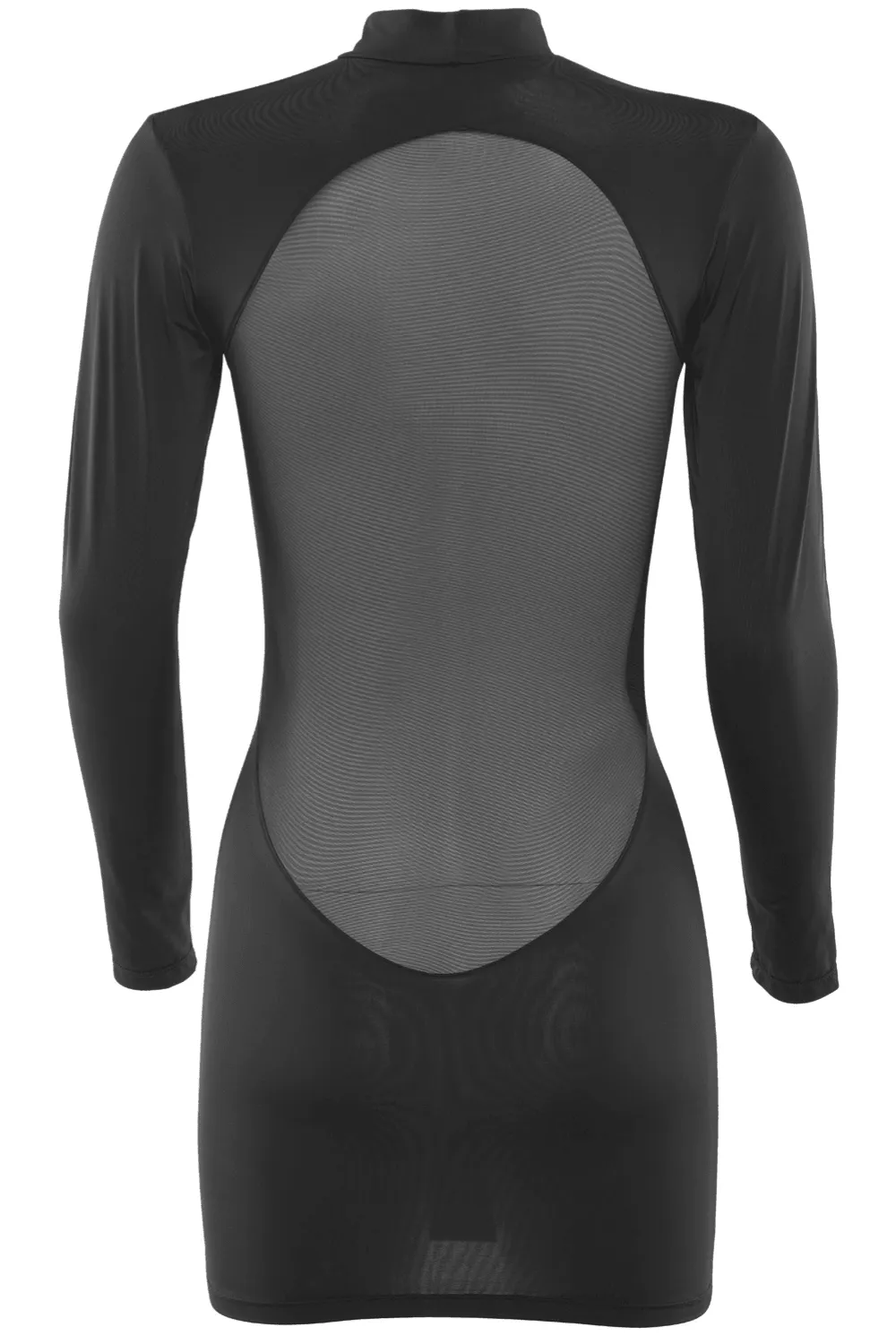 Pure Tentation Long Sleeve Dress Black