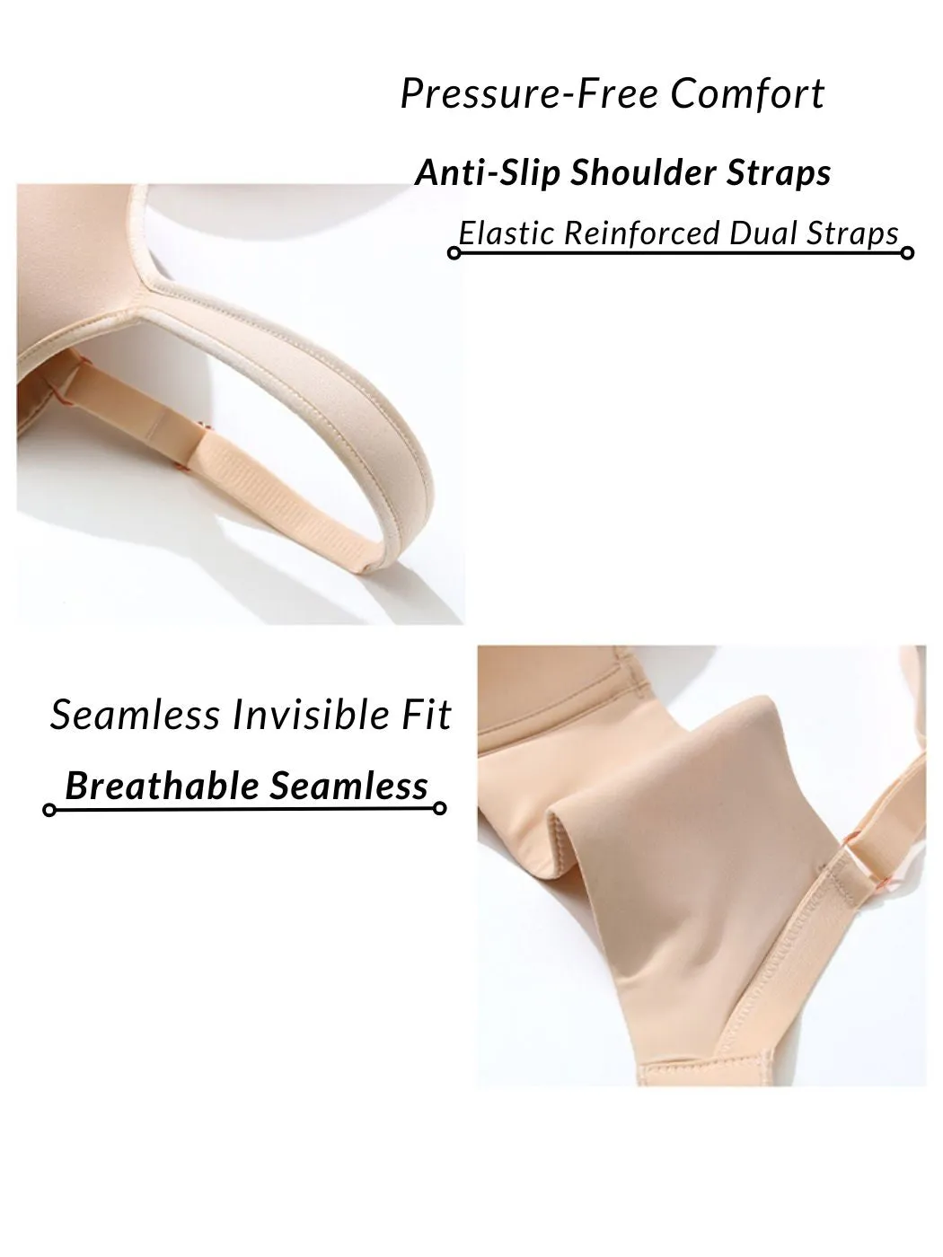 Push-Up Minimizer Bras Lift Support Anti-Sagging Design