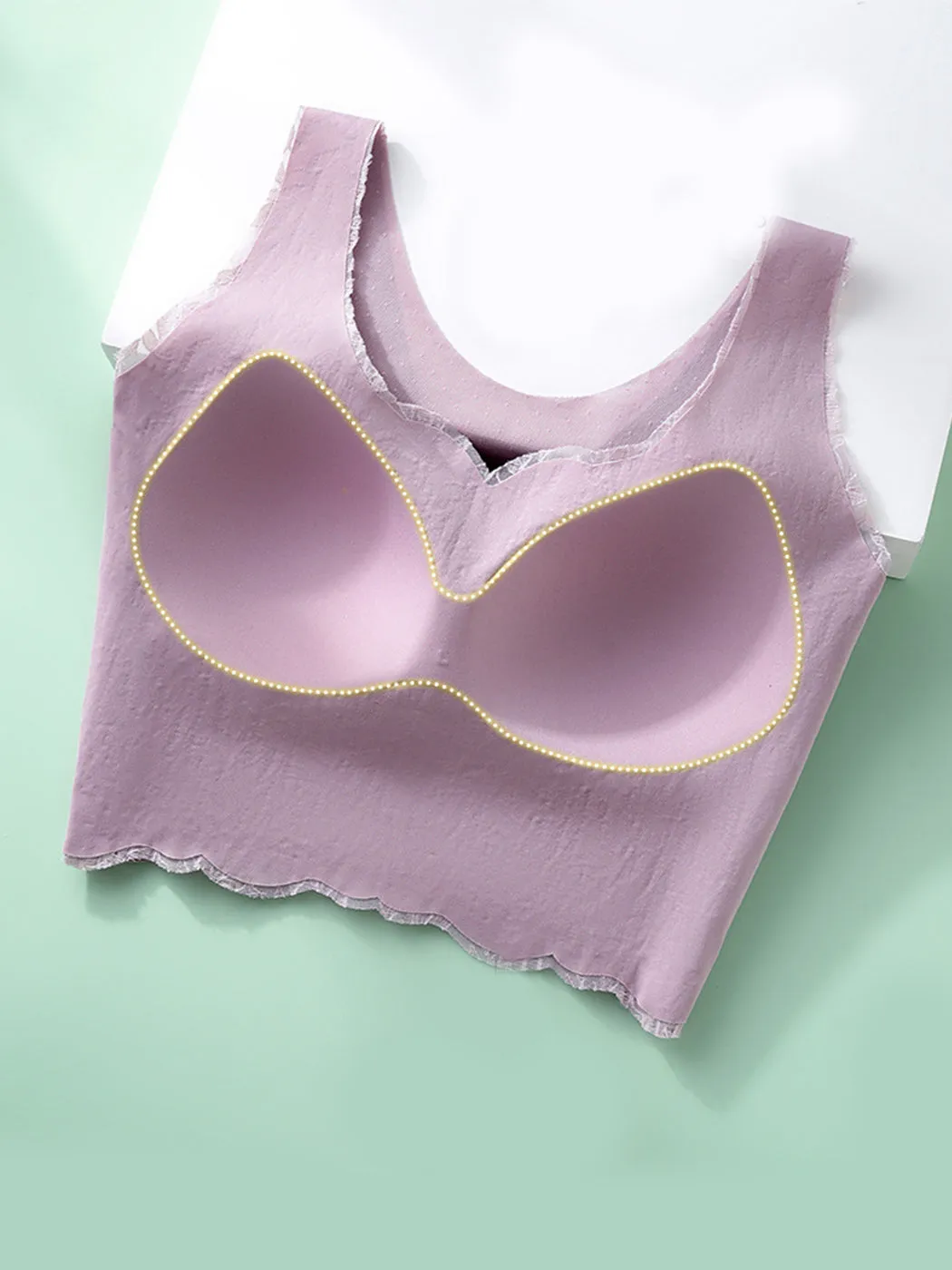 Seamless Back-Smoothing Front Closure Push Up Longline Bra